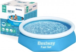 nafukovací bazén s horným lemom 244 × 61 cm BESTWAY Fast Set