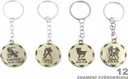 Okrúhla kľúčenka so znamením zverokruhu