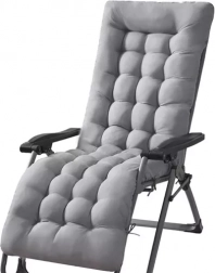 Sivý vankúš na záhradné ležadlo