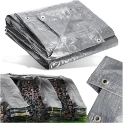 Univerzálna nepremokavá plachta 4 × 6 m, 120 g/m², strieborná