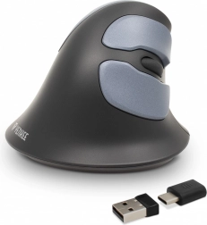 Ergonomická vertikálna bezdrôtová myš YENKEE ErgoSnug (USB-A/USB-C)