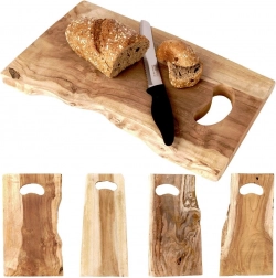 Drevená krájacia a servírovacia doska z teaku 42 × 26 cm