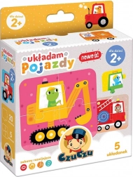 CzuCzu skladacie puzzle vozidlá – 5 sád po 4 dielikoch