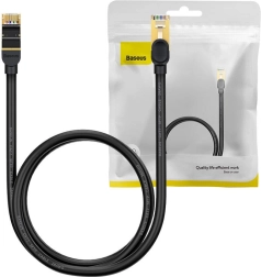 Ethernetový kábel Baseus RJ45, 10 Gb/s, 1 m, čierny