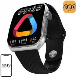 Inteligentné hodinky QCY s 1,96″ AMOLED displejom – čierne