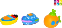 Sada gumových lodí pre bábätká, 3 ks