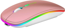 Ak211c bezdrôtová myš RGB rose gold