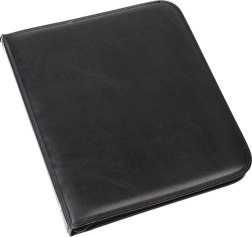 Diplomatka A5 matná čierna so 4‑krúžkovou mechanikou