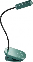 Miniatúrne pripínacie svetlo na knihy zelené