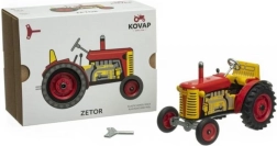Traktor Zetor červený s plastovými diskami na kľúčik 1:25