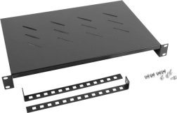 Polica do 19" rozvádzačov 1U, 600 mm, čierna LANBERG