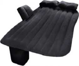 Nafukovacia automobilová matrac s elektrickou pumpou 130 × 80 cm – čierna