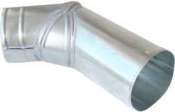 Koleno V 80 mm z pozinkovanej ocele