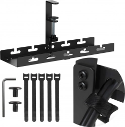 Podstolový organizér káblov s rýchloupínacou svorkou 40 cm