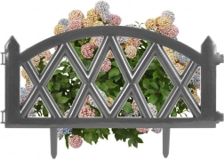 Záhradný okrasný plôtik grafitový 49 × 30 cm Vilde