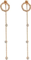 Náušnice s príveskom Xuping - ružové zlato