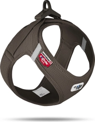Curli postroj pre psov Air-Mesh so sponou, hnedý, veľkosť XS (3–5 kg)
