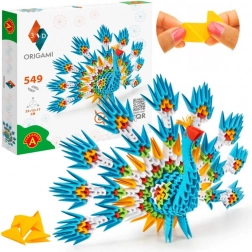 Kreatívne Origami 3D Páv od Alexandera