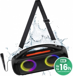 Prenosný Bluetooth reproduktor Media-Tech Power Audio Pro MT3184 s karaoke a LED RGB