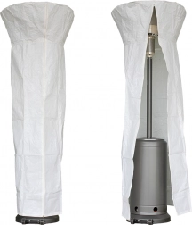 Ochranný obal PE na záhradné ohrievače s okrúhlou strechou, biely