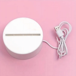 Nočná LED lampička srdce 3D ilúzie na USB