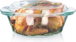 Sklenená žiaruvzdorná misa s vekom 1 l + 270 ml