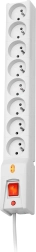 Prepäťová ochrana Lestar LX 810, 8 zásuviek, 1,5m, sivá