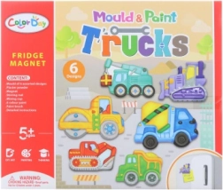 Výroba magnetiek – stavebné autá kreatívna sada