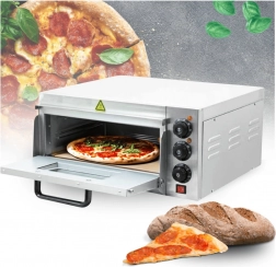 elektrická pizza rúra 2000 W so šamotovým kameňom, 350 °C