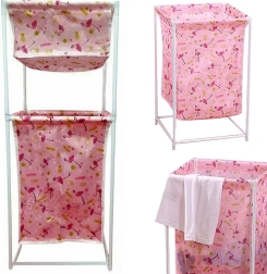 Kôš na prádlo s dvojitou policou