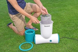 Filtračné čerpadlo so skimmerom BESTWAY FlowClear Skimatic 3974 l/h + náhradný filter