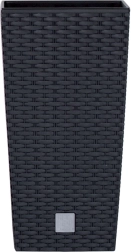 Kvetináč Rato Square s vložkou 17 × 17 × 32,4 cm – antracit
