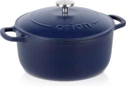 Liatinový hrniec s pokrievkou smaltovaný 26 cm, 5,2 l Orion