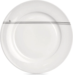 Porcelánový plytký tanier biely s motívom srdca 27 cm