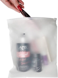 Matné uzatvárateľné vrecká so zipsom 250 × 200 mm, 50 ks