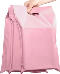 Ružové kuriérske obálky s uchom 500 × 600 + 70 mm, 50 ks