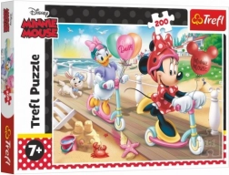 Puzzle 200 dielikov Minnie na pláži Disney Minnie