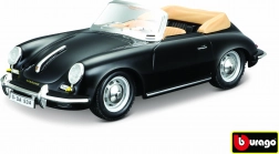 Bburago Porsche 356 B Cabriolet čierny 1:24