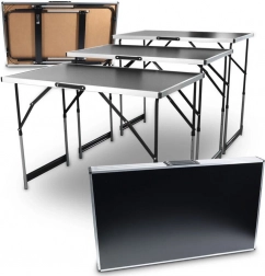 Skladací pracovný stôl 3-dielny 100 × 60 cm s nastaviteľnou výškou Bituxx