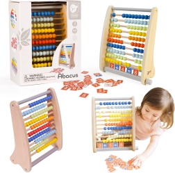 Klasický svet drevené počítadlo s matematickými úlohami