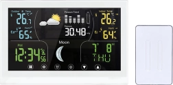 Solight meteostanica s farebným displejom biela