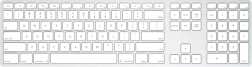 Bezdrôtová hliníková klávesnica pre Mac s USB‑C donglom, strieborná