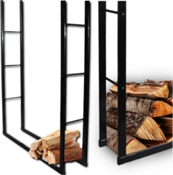 Stojan na palivové drevo Bituxx 150 cm – oceľový moderný dizajn
