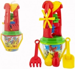 Súprava do piesku s mlynčekom a formičkami