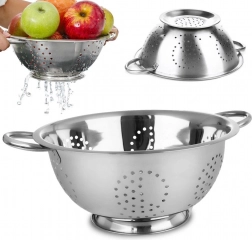 Nerezový kuchynský cedník 28 cm s podstavcom