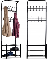 Stojan na oblečenie s poličkami ModernHome