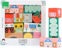 Vilac drevené zvukové kocky