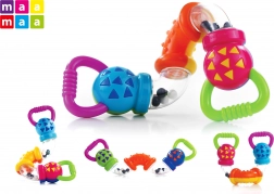 Hrkálka pre bábätká 17 cm s otáčacími trubičkami