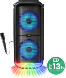 Prenosný Bluetooth reproduktor MEDIA-TECH Power Audio MT3183 s karaoke a LED osvetlením