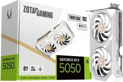 Biela grafická karta ZOTAC GAMING GeForce RTX 5050 Twin Edge OC 8 GB GDDR6